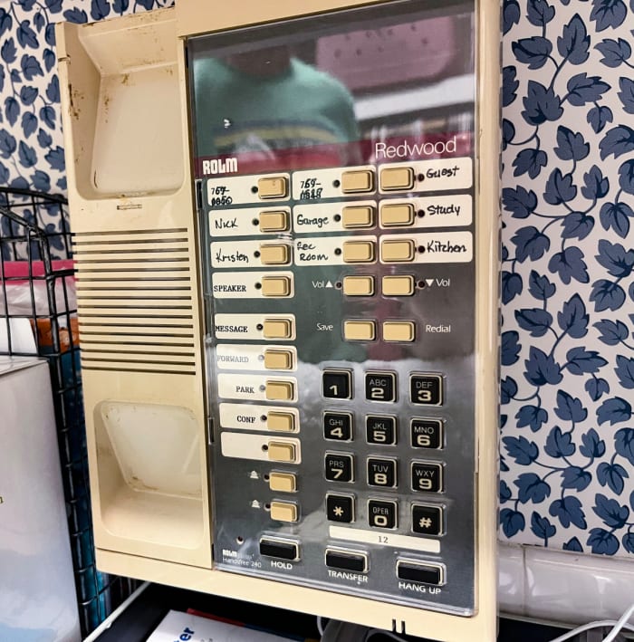 A phone in Nick Saban’s old house in Baton Rouge.